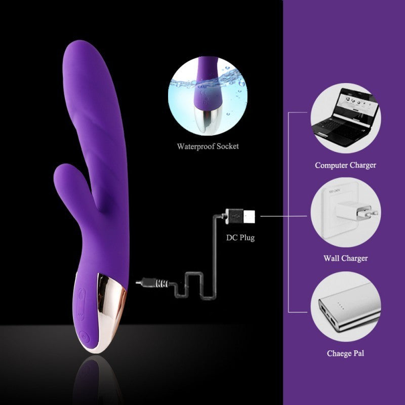 Hismith Rabbit Vibrator - Heated - Extremely powerful motor - Purple