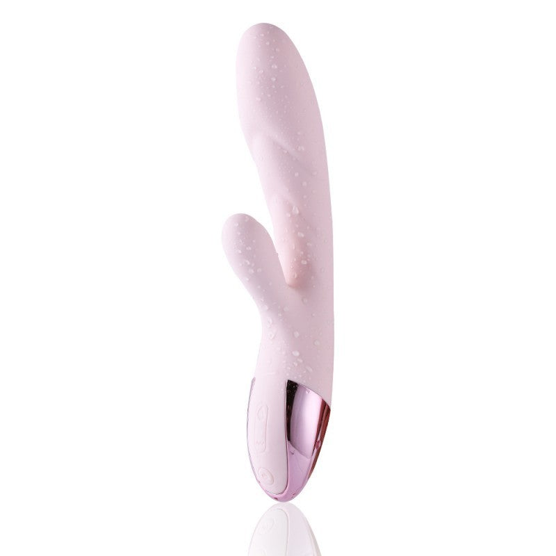 Hismith Heated Rabbit Vibrator Extremely Powerful Duol Motor Waterproof - Light Pink