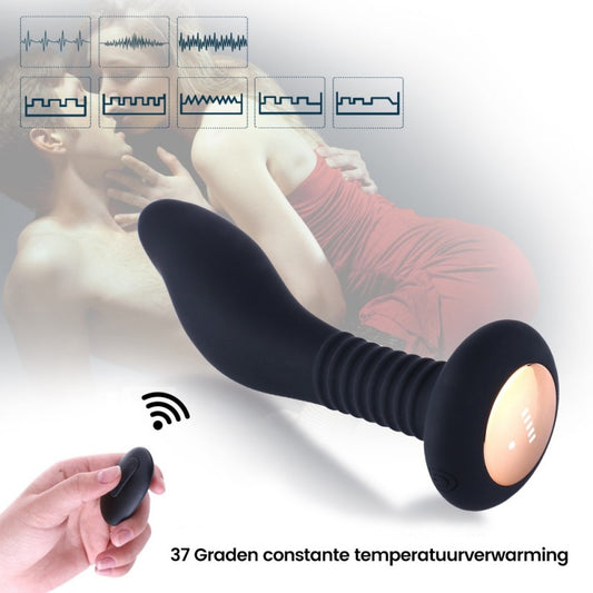Hismith prostate and anal vibrator with remote control, 100% waterproof anal plug for men and women!