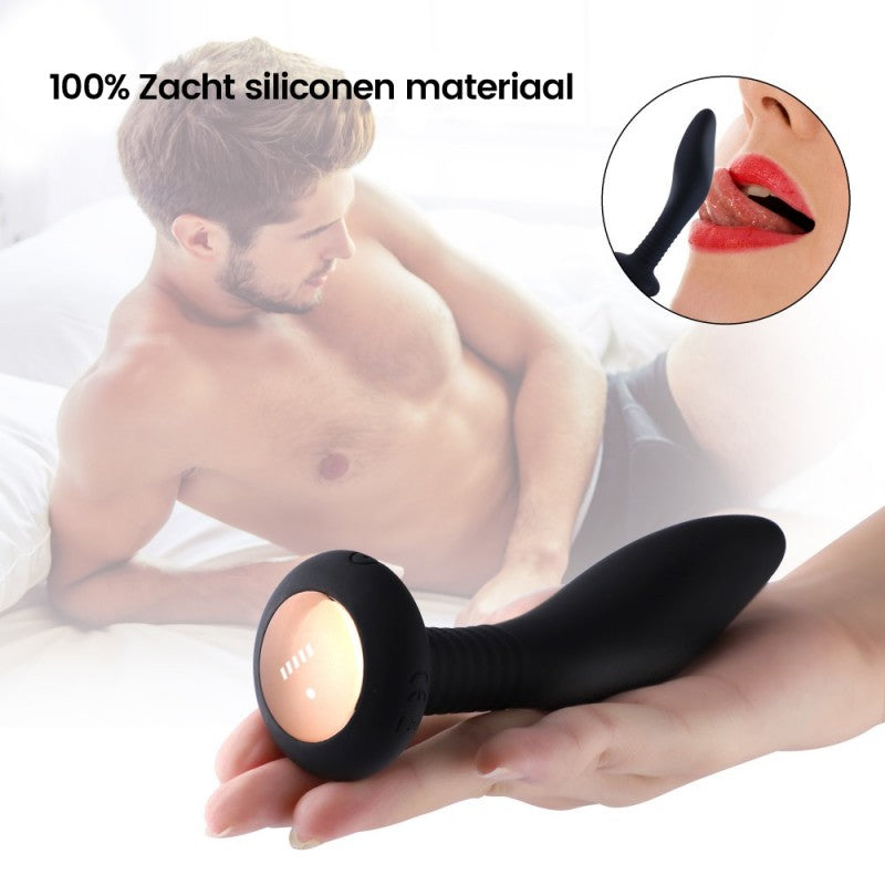 Hismith prostate and anal vibrator with remote control, 100% waterproof anal plug for men and women!