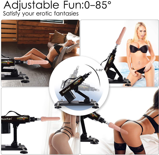 Auxfun® Basic Sex Machine Package Zorro With Dildo and many extras