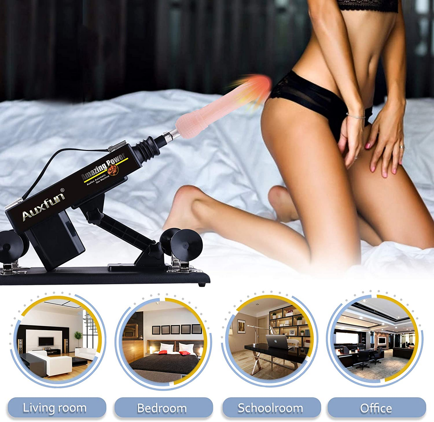 Auxfun® BASIC Sex Machine Package Janus Sex Machine - With Many Extras!