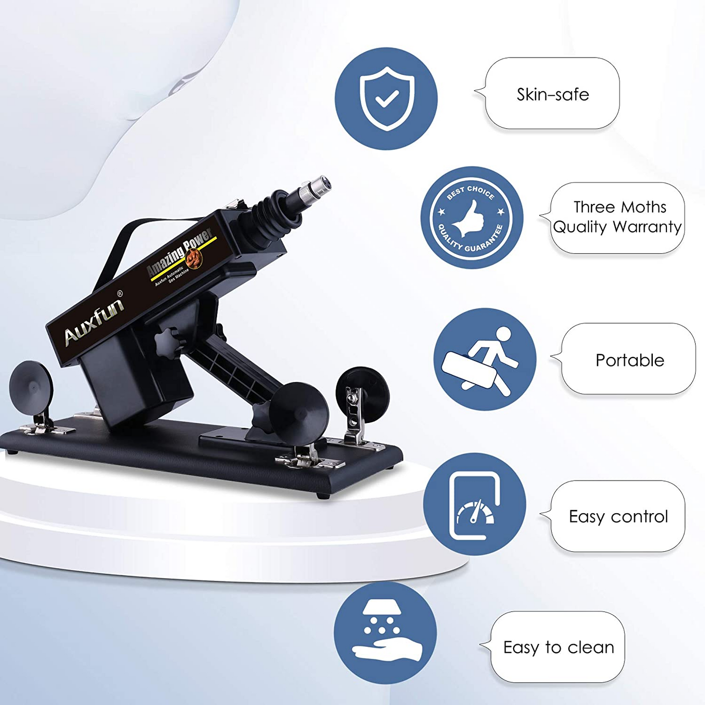 Auxfun® BASIC Sex Machine Package Janus Sex Machine - With Many Extras!