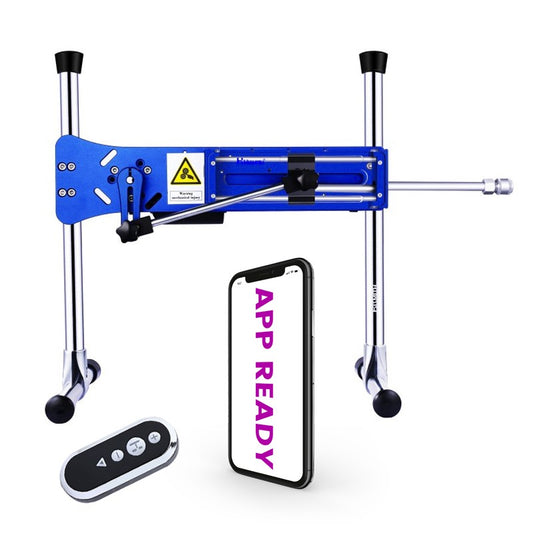 Pro 1 Seksmachine 2.0 Hismith Premium® Smart APP met dildo en remote Blauw