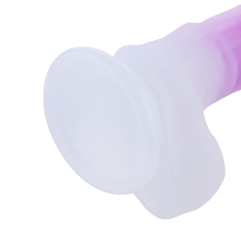 Silicone Suction Cup Dildo Fluor Pink